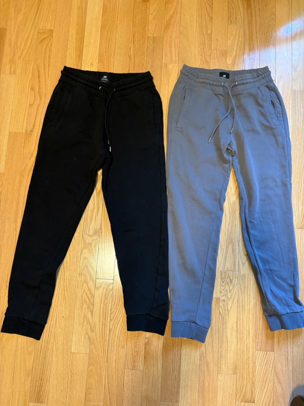 Lot of 2 - Mens Regular Fit Jogging Pants - Joggers 100% Cotton XS